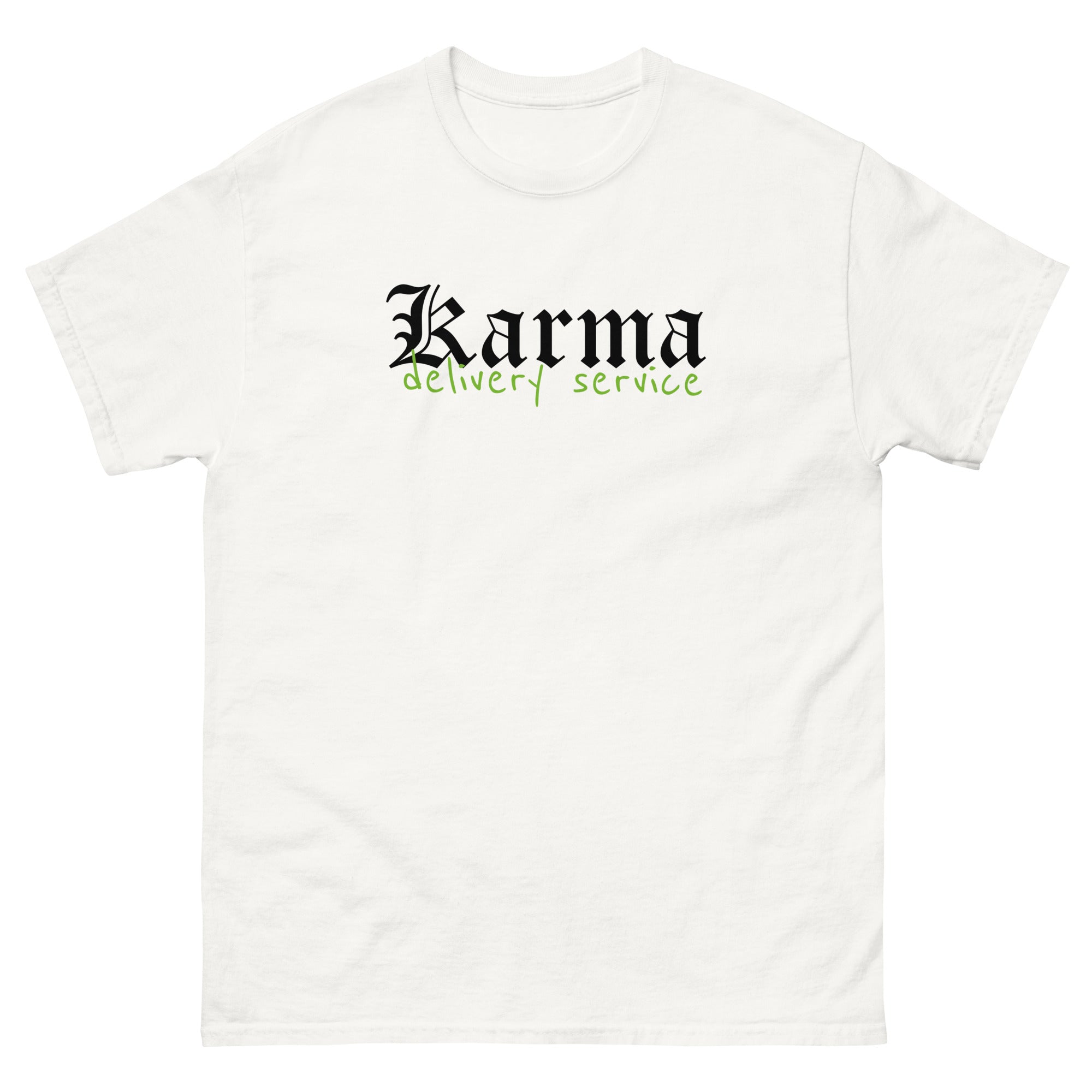 Camiseta unisex – “Karma Delivery Service”